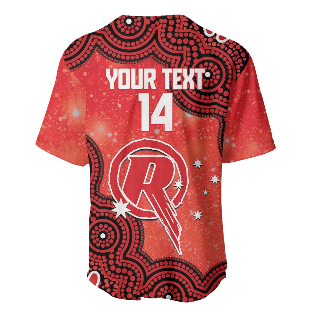 Melbourne Renegades NAIDOC Week 2026 Custom Baseball Jersey 50 Years Deadly Indigenous Art Glitter Effect