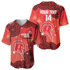 Melbourne Renegades NAIDOC Week 2026 Custom Baseball Jersey 50 Years Deadly Indigenous Art Glitter Effect