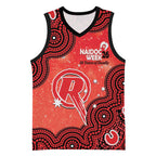 Melbourne Renegades NAIDOC Week 2026 Custom Basketball Jersey 50 Years Deadly Indigenous Art Glitter Effect