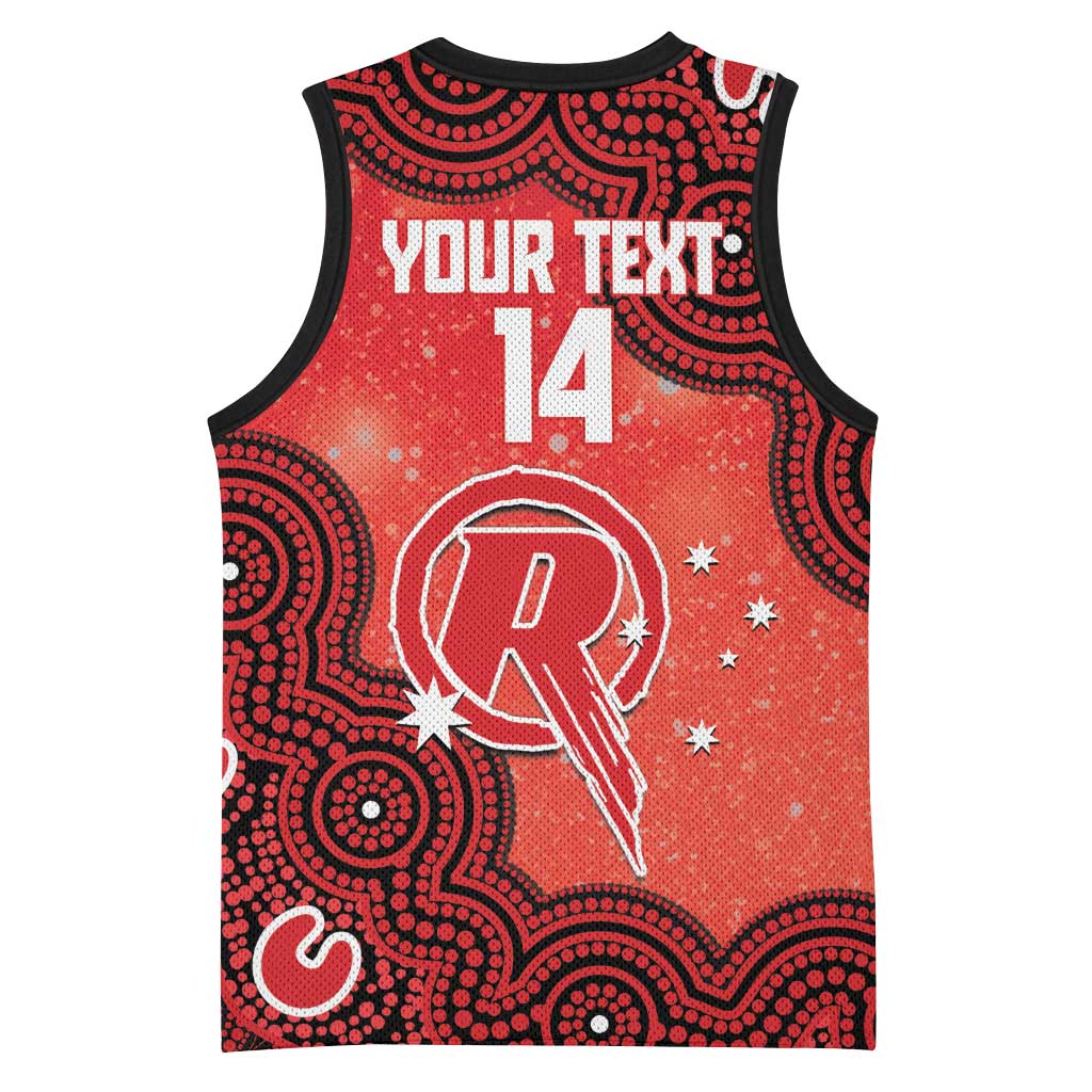 Melbourne Renegades NAIDOC Week 2026 Custom Basketball Jersey 50 Years Deadly Indigenous Art Glitter Effect