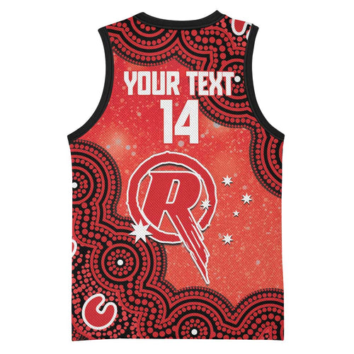 Melbourne Renegades NAIDOC Week 2026 Custom Basketball Jersey 50 Years Deadly Indigenous Art Glitter Effect