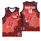 Melbourne Renegades NAIDOC Week 2026 Custom Basketball Jersey 50 Years Deadly Indigenous Art Glitter Effect