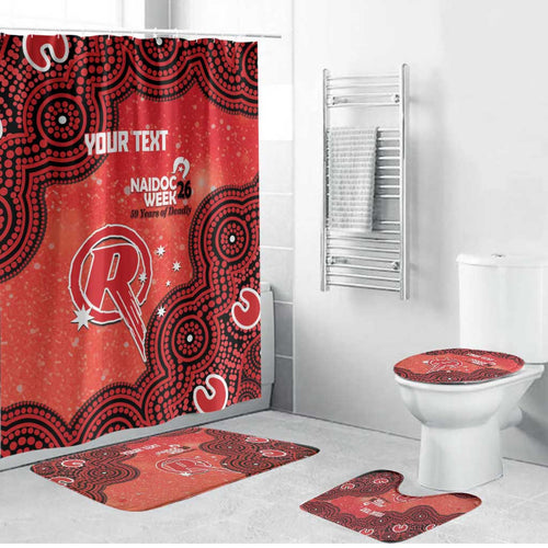 Melbourne Renegades NAIDOC Week 2026 Custom Bathroom Set 50 Years Deadly Indigenous Art Glitter Effect