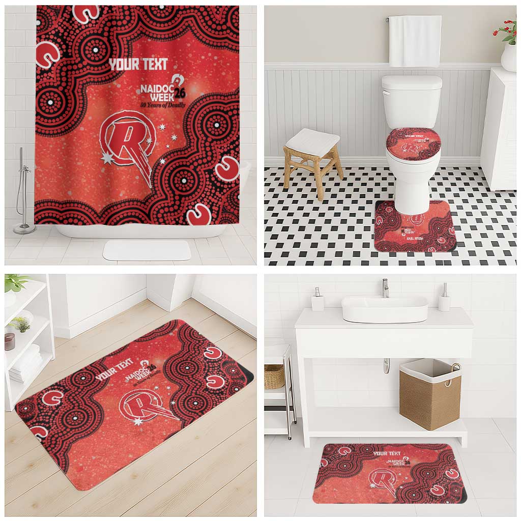 Melbourne Renegades NAIDOC Week 2026 Custom Bathroom Set 50 Years Deadly Indigenous Art Glitter Effect