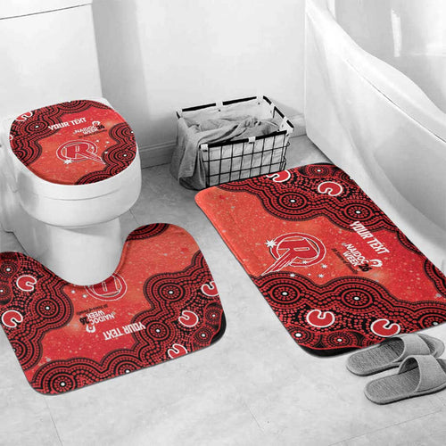 Melbourne Renegades NAIDOC Week 2026 Custom Bathroom Set 50 Years Deadly Indigenous Art Glitter Effect