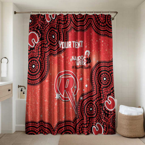 Melbourne Renegades NAIDOC Week 2026 Custom Bathroom Set 50 Years Deadly Indigenous Art Glitter Effect