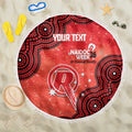 Melbourne Renegades NAIDOC Week 2026 Custom Beach Blanket 50 Years Deadly Indigenous Art Glitter Effect