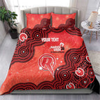 Melbourne Renegades NAIDOC Week 2026 Custom Bedding Set 50 Years Deadly Indigenous Art Glitter Effect