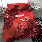Melbourne Renegades NAIDOC Week 2026 Custom Bedding Set 50 Years Deadly Indigenous Art Glitter Effect