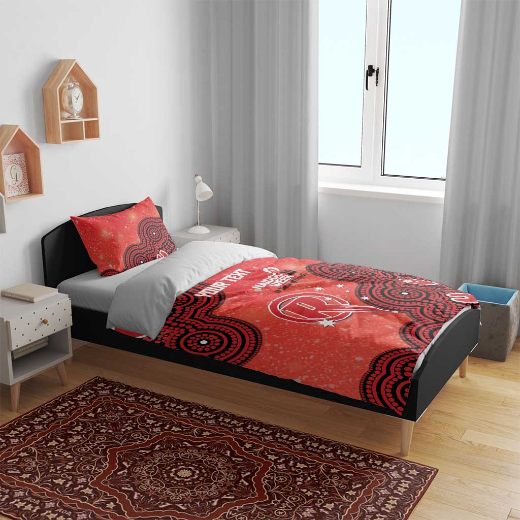 Melbourne Renegades NAIDOC Week 2026 Custom Bedding Set 50 Years Deadly Indigenous Art Glitter Effect