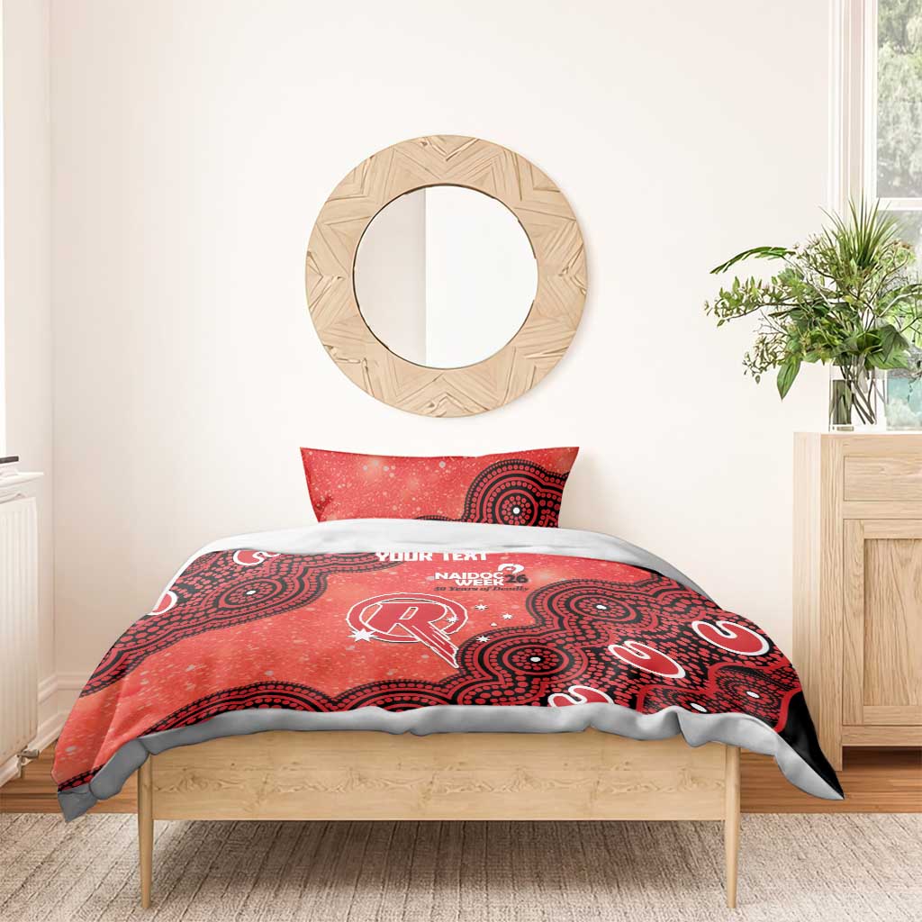 Melbourne Renegades NAIDOC Week 2026 Custom Bedding Set 50 Years Deadly Indigenous Art Glitter Effect