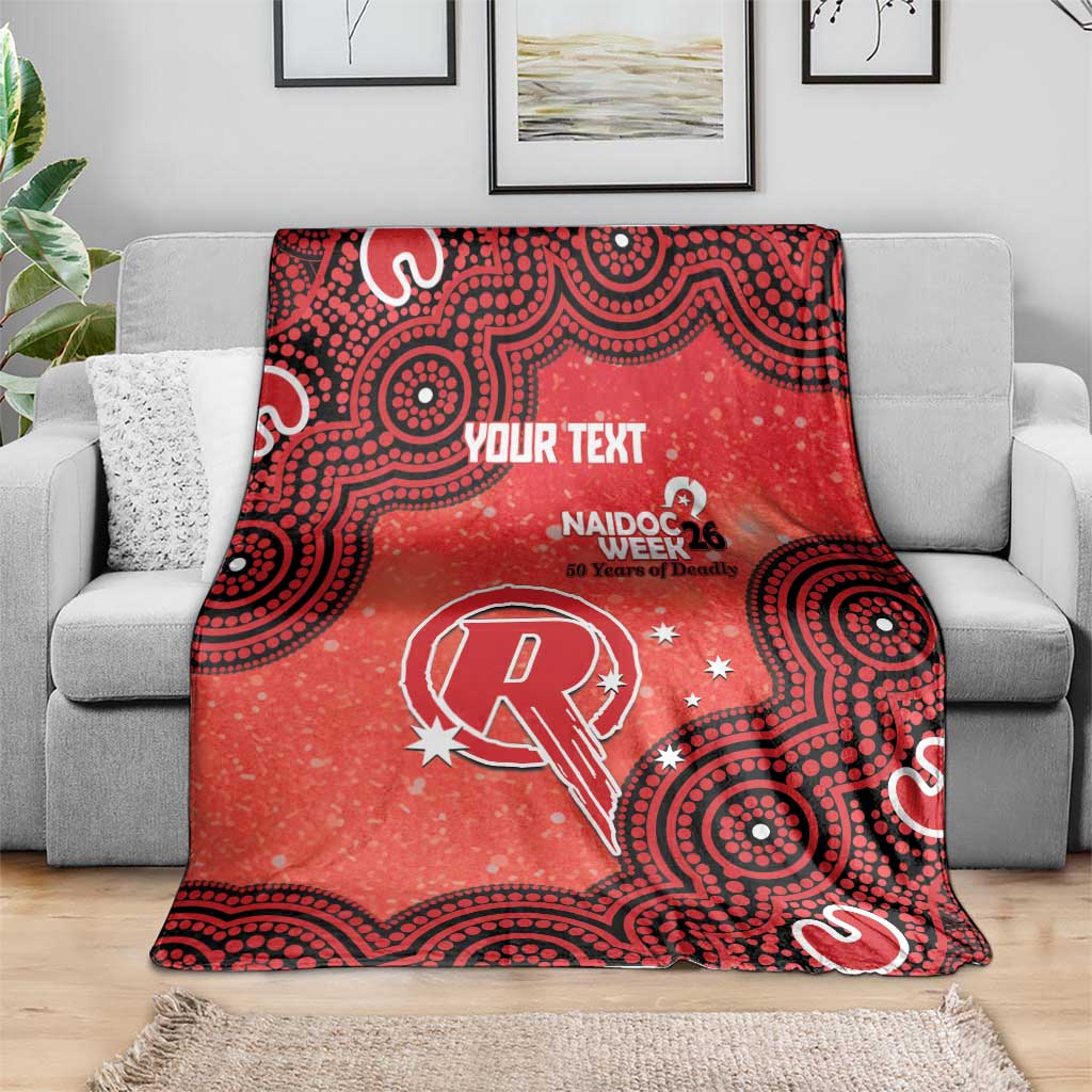 Melbourne Renegades NAIDOC Week 2026 Custom Blanket 50 Years Deadly Indigenous Art Glitter Effect