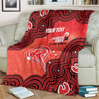 Melbourne Renegades NAIDOC Week 2026 Custom Blanket 50 Years Deadly Indigenous Art Glitter Effect
