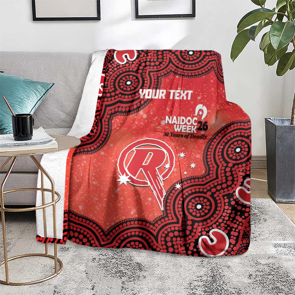 Melbourne Renegades NAIDOC Week 2026 Custom Blanket 50 Years Deadly Indigenous Art Glitter Effect