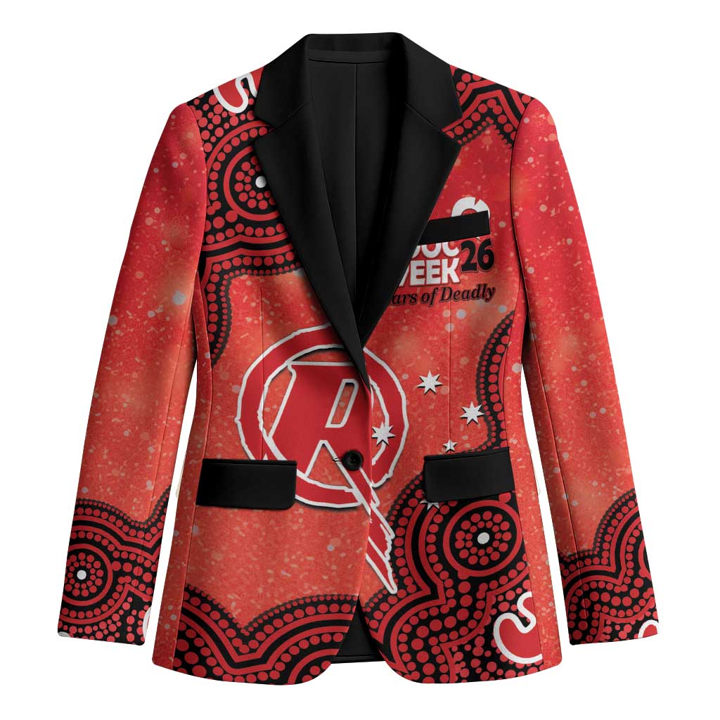 Melbourne Renegades NAIDOC Week 2026 Custom Blazer 50 Years Deadly Indigenous Art Glitter Effect