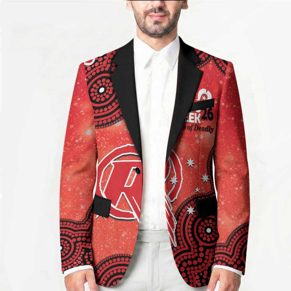 Melbourne Renegades NAIDOC Week 2026 Custom Blazer 50 Years Deadly Indigenous Art Glitter Effect