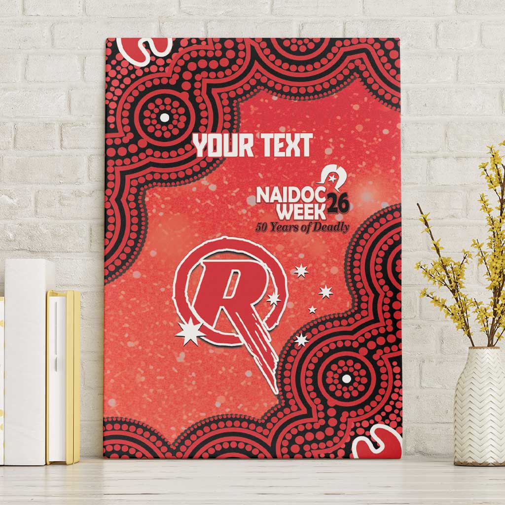 Melbourne Renegades NAIDOC Week 2026 Custom Canvas Wall Art 50 Years Deadly Indigenous Art Glitter Effect