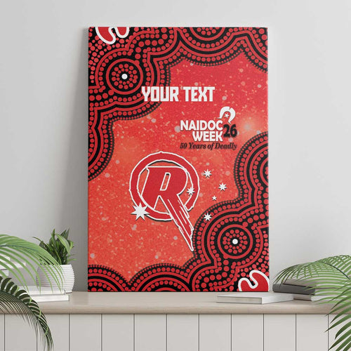 Melbourne Renegades NAIDOC Week 2026 Custom Canvas Wall Art 50 Years Deadly Indigenous Art Glitter Effect