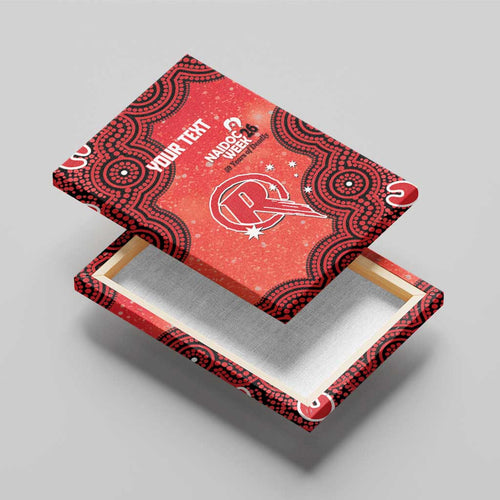 Melbourne Renegades NAIDOC Week 2026 Custom Canvas Wall Art 50 Years Deadly Indigenous Art Glitter Effect