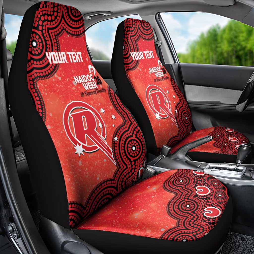 Melbourne Renegades NAIDOC Week 2026 Custom Car Seat Cover 50 Years Deadly Indigenous Art Glitter Effect