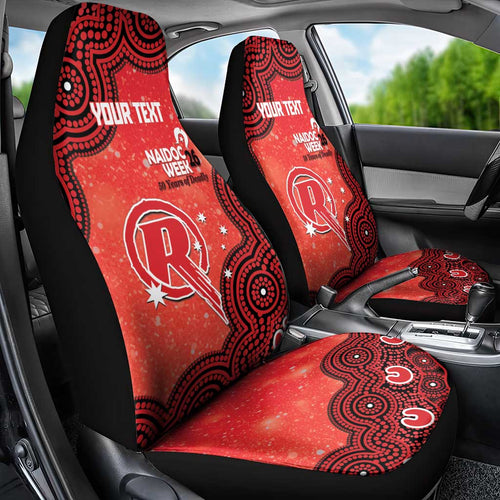 Melbourne Renegades NAIDOC Week 2026 Custom Car Seat Cover 50 Years Deadly Indigenous Art Glitter Effect