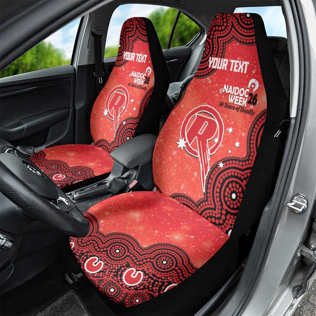 Melbourne Renegades NAIDOC Week 2026 Custom Car Seat Cover 50 Years Deadly Indigenous Art Glitter Effect