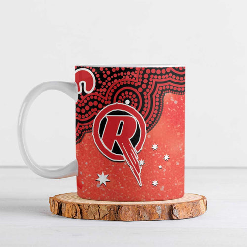 Melbourne Renegades NAIDOC Week 2026 Custom Ceramic Mug 50 Years Deadly Indigenous Art Glitter Effect