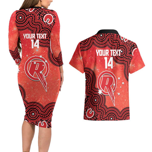 Melbourne Renegades NAIDOC Week 2026 Custom Couples Matching Long Sleeve Bodycon Dress and Hawaiian Shirt 50 Years Deadly Indigenous Art Glitter Effect