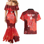 Melbourne Renegades NAIDOC Week 2026 Custom Couples Matching Mermaid Dress and Hawaiian Shirt 50 Years Deadly Indigenous Art Glitter Effect