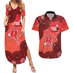 Melbourne Renegades NAIDOC Week 2026 Custom Couples Matching Summer Maxi Dress and Hawaiian Shirt 50 Years Deadly Indigenous Art Glitter Effect