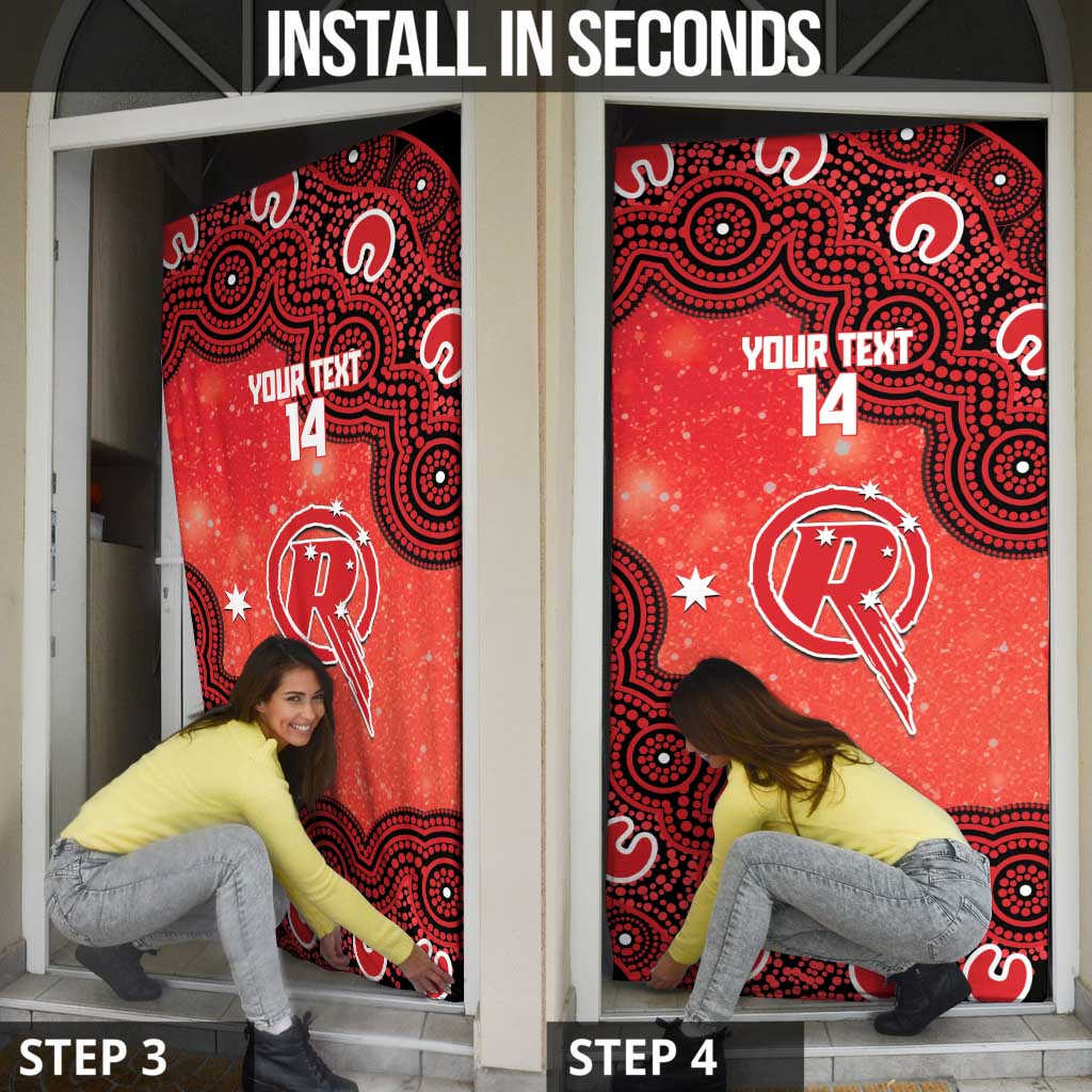 Melbourne Renegades NAIDOC Week 2026 Custom Door Cover 50 Years Deadly Indigenous Art Glitter Effect