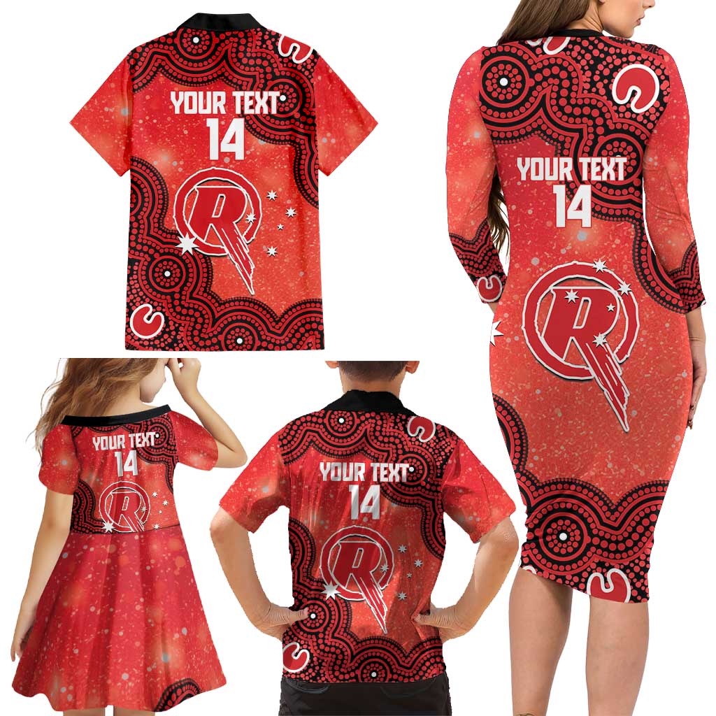 Melbourne Renegades NAIDOC Week 2026 Custom Family Matching Long Sleeve Bodycon Dress and Hawaiian Shirt 50 Years Deadly Indigenous Art Glitter Effect