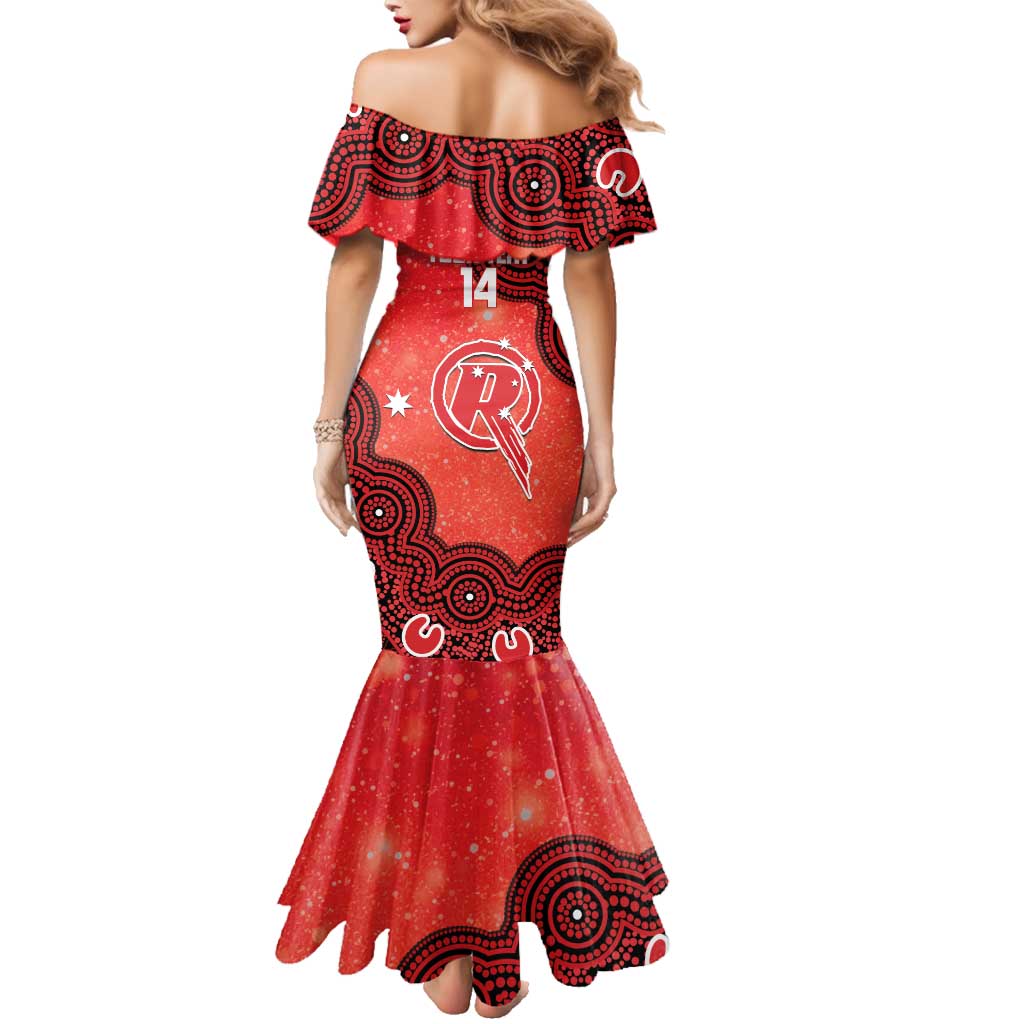 Melbourne Renegades NAIDOC Week 2026 Custom Family Matching Mermaid Dress and Hawaiian Shirt 50 Years Deadly Indigenous Art Glitter Effect