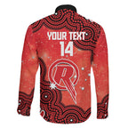 Melbourne Renegades NAIDOC Week 2026 Custom Family Matching Off The Shoulder Long Sleeve Dress and Hawaiian Shirt 50 Years Deadly Indigenous Art Glitter Effect