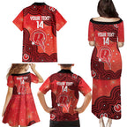 Melbourne Renegades NAIDOC Week 2026 Custom Family Matching Puletasi and Hawaiian Shirt 50 Years Deadly Indigenous Art Glitter Effect