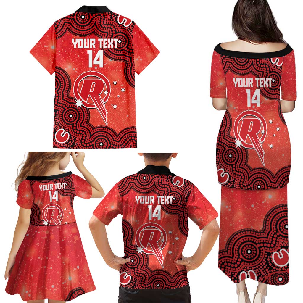 Melbourne Renegades NAIDOC Week 2026 Custom Family Matching Puletasi and Hawaiian Shirt 50 Years Deadly Indigenous Art Glitter Effect