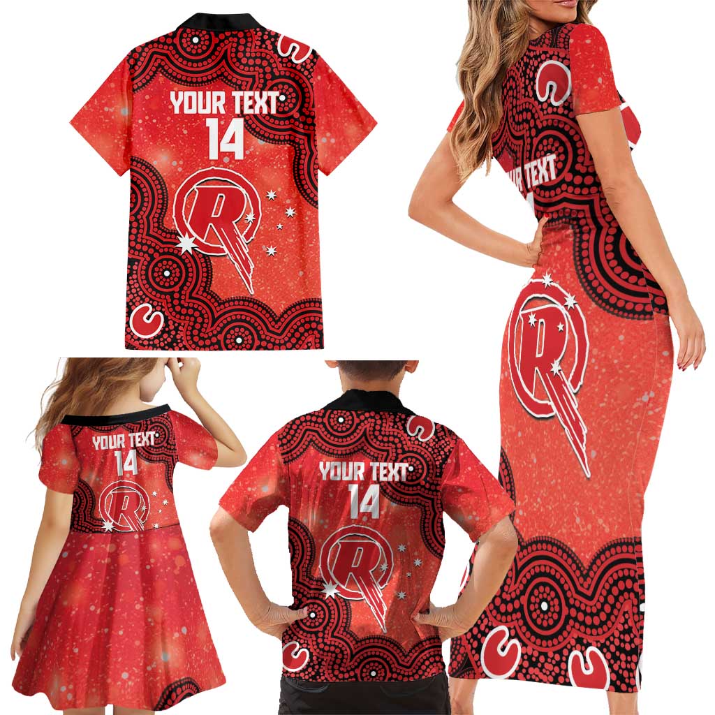 Melbourne Renegades NAIDOC Week 2026 Custom Family Matching Short Sleeve Bodycon Dress and Hawaiian Shirt 50 Years Deadly Indigenous Art Glitter Effect