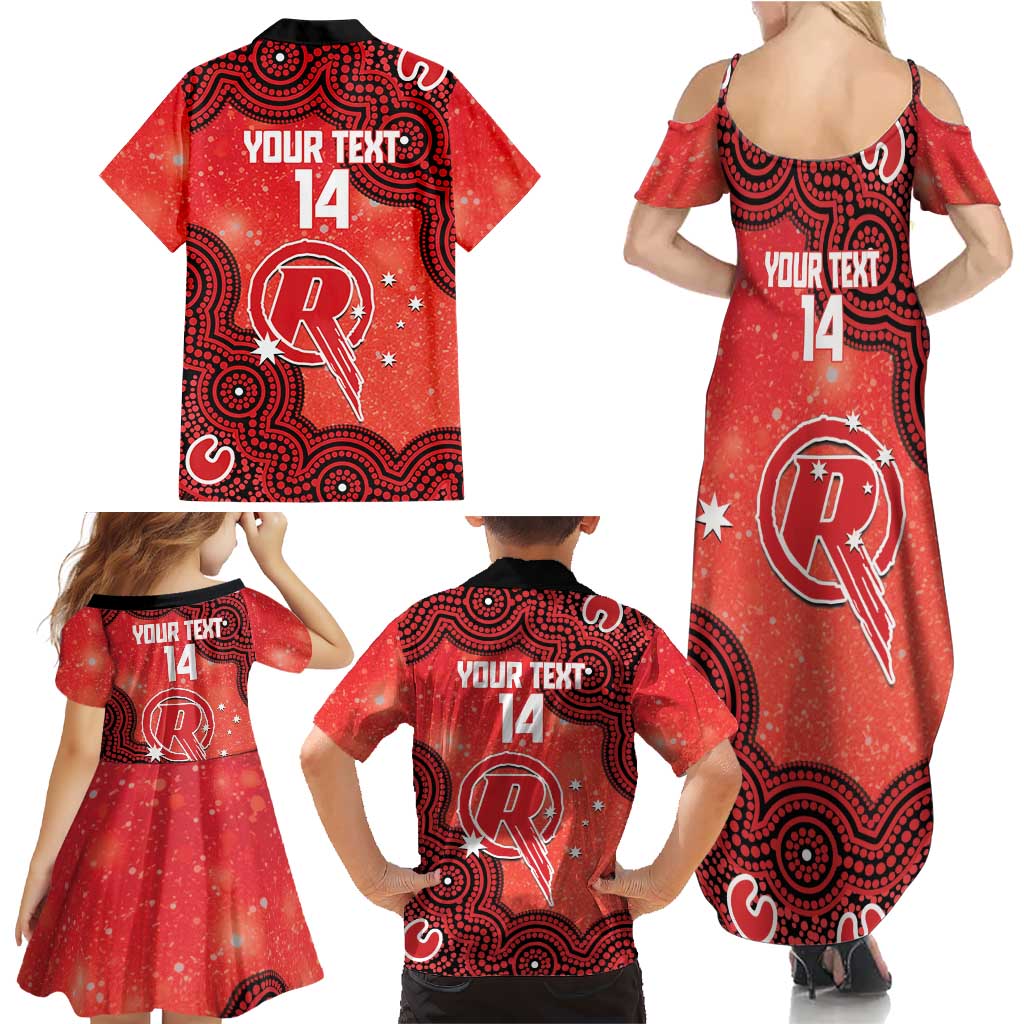 Melbourne Renegades NAIDOC Week 2026 Custom Family Matching Summer Maxi Dress and Hawaiian Shirt 50 Years Deadly Indigenous Art Glitter Effect