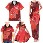 Melbourne Renegades NAIDOC Week 2026 Custom Family Matching Tank Maxi Dress and Hawaiian Shirt 50 Years Deadly Indigenous Art Glitter Effect