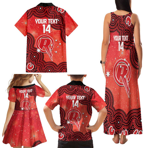 Melbourne Renegades NAIDOC Week 2026 Custom Family Matching Tank Maxi Dress and Hawaiian Shirt 50 Years Deadly Indigenous Art Glitter Effect