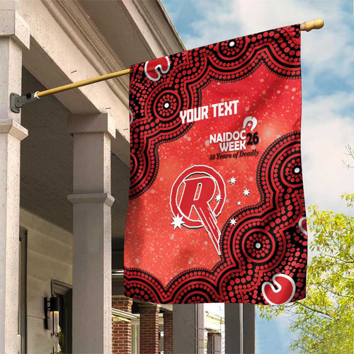 Melbourne Renegades NAIDOC Week 2026 Custom Garden Flag 50 Years Deadly Indigenous Art Glitter Effect