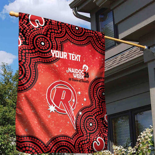 Melbourne Renegades NAIDOC Week 2026 Custom Garden Flag 50 Years Deadly Indigenous Art Glitter Effect
