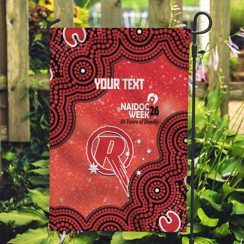Melbourne Renegades NAIDOC Week 2026 Custom Garden Flag 50 Years Deadly Indigenous Art Glitter Effect