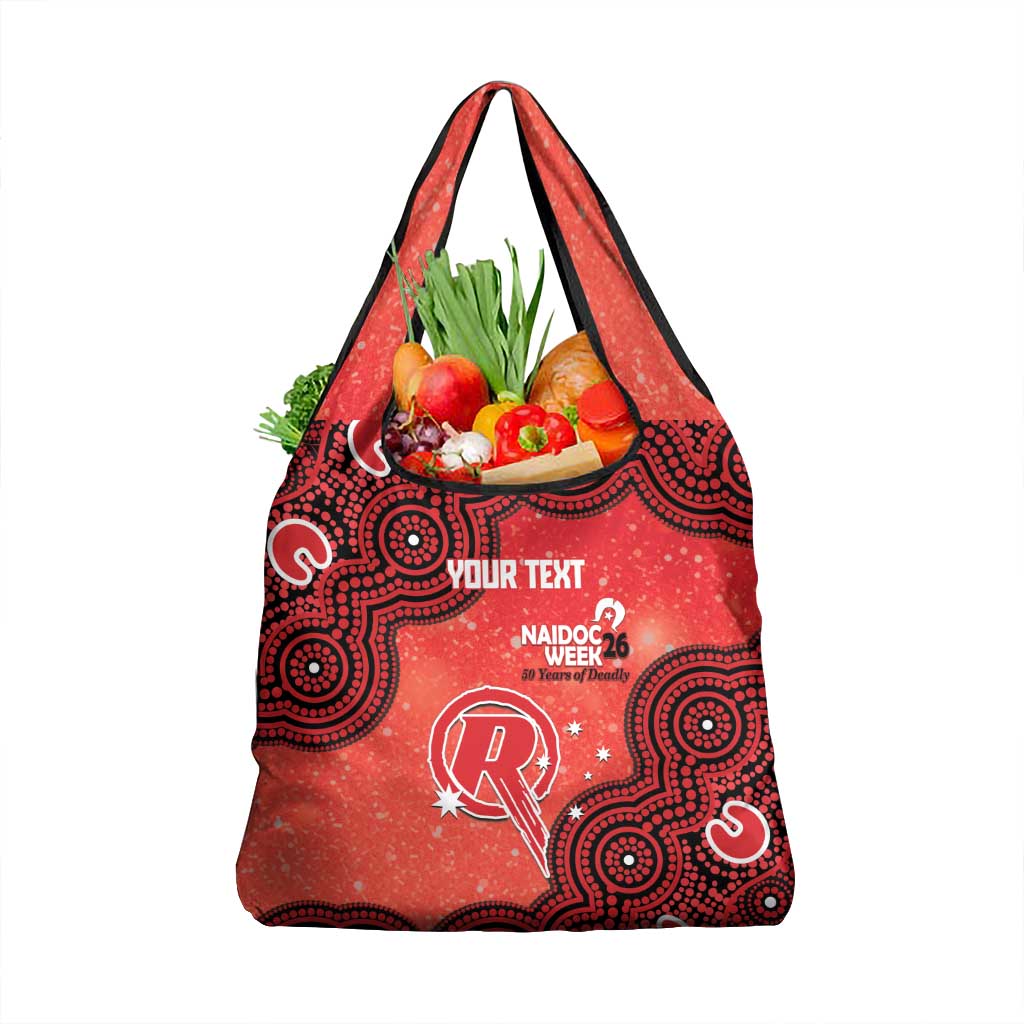 Melbourne Renegades NAIDOC Week 2026 Custom Grocery Bag 50 Years Deadly Indigenous Art Glitter Effect