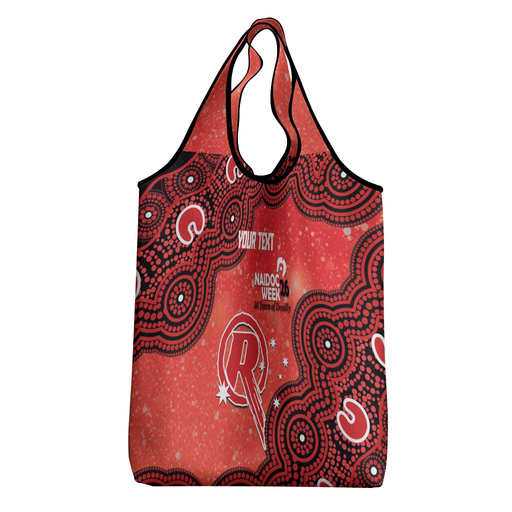 Melbourne Renegades NAIDOC Week 2026 Custom Grocery Bag 50 Years Deadly Indigenous Art Glitter Effect