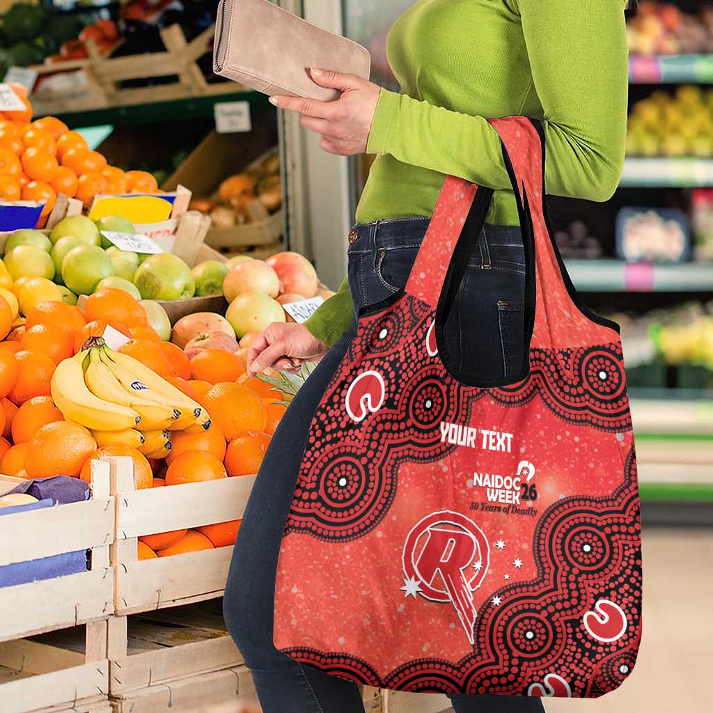 Melbourne Renegades NAIDOC Week 2026 Custom Grocery Bag 50 Years Deadly Indigenous Art Glitter Effect