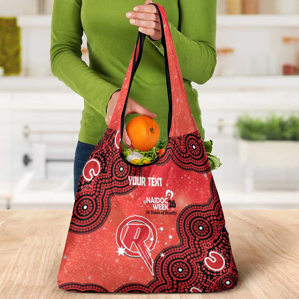 Melbourne Renegades NAIDOC Week 2026 Custom Grocery Bag 50 Years Deadly Indigenous Art Glitter Effect