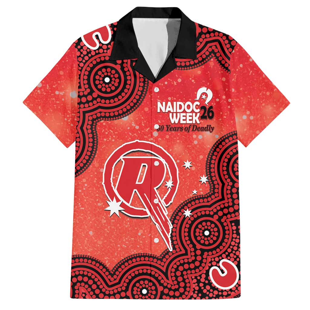 Melbourne Renegades NAIDOC Week 2026 Custom Hawaiian Shirt 50 Years Deadly Indigenous Art Glitter Effect