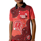 Melbourne Renegades NAIDOC Week 2026 Custom Kid Polo Shirt 50 Years Deadly Indigenous Art Glitter Effect