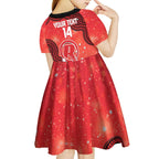 Melbourne Renegades NAIDOC Week 2026 Custom Kid Short Sleeve Dress 50 Years Deadly Indigenous Art Glitter Effect